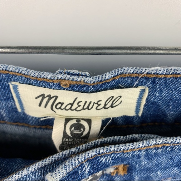 Madewell Mid Rise Perfect Vintage Jean Ainsdale Wash Knee Rip Edition Size 28 - Picture 7 of 12